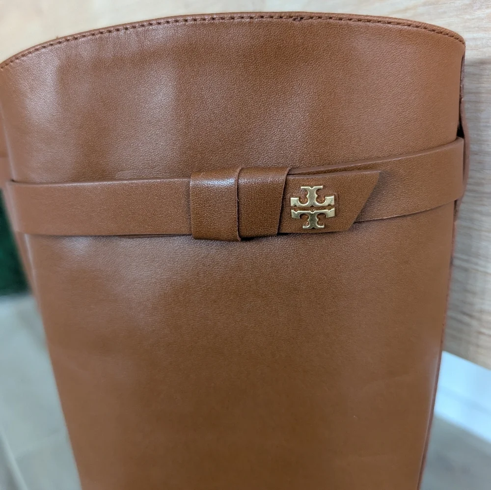TORY BURCH Everly Strap Riding Boots Sierra